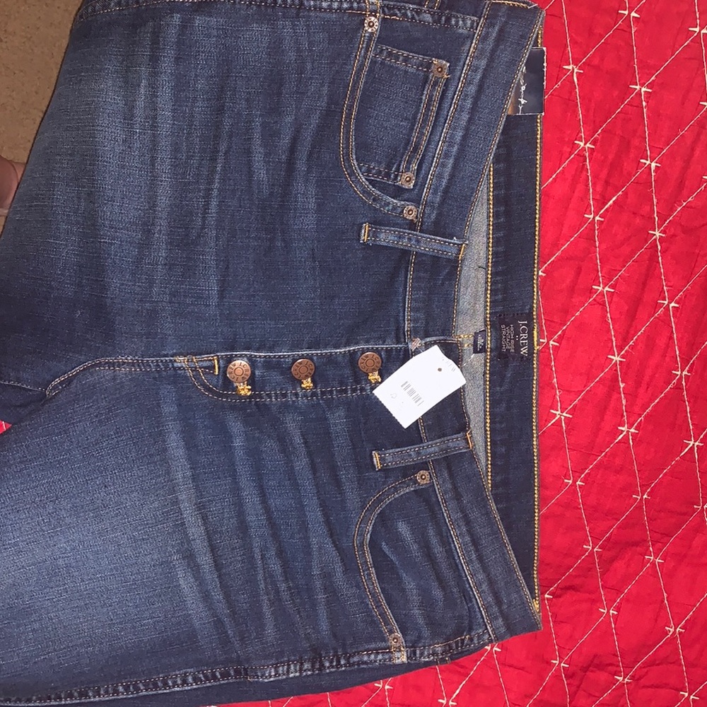Size 32 J Crew high rise vintage straight jeans